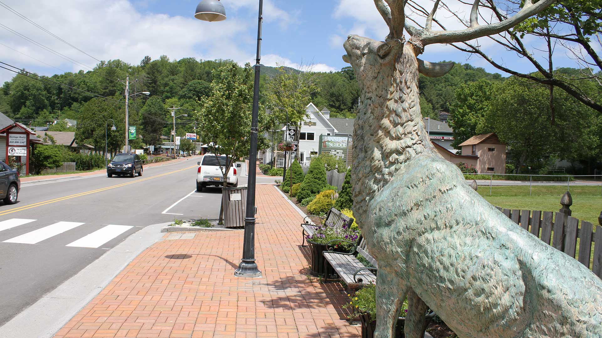 banner-elk-downtoan-statue banner elk nc statue